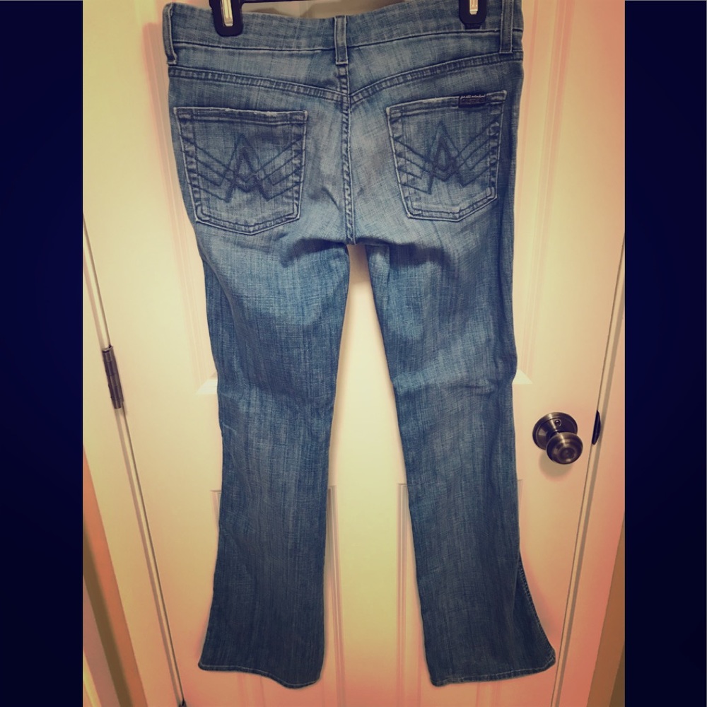 7 for all mankind “A” pocket bootcut jeans 👖